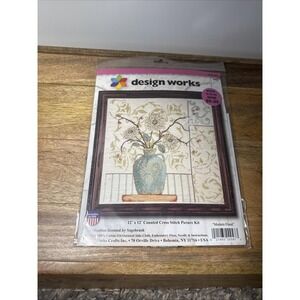 Design Works Modern Floral Counted Cross-Stitch Kit New Sealed